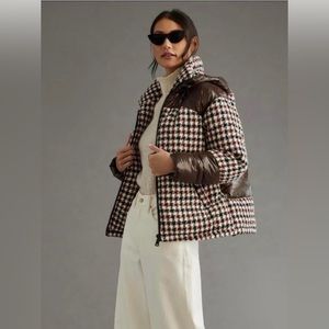 TAGS ON Anthropologie Houndstooth Coat, size XS